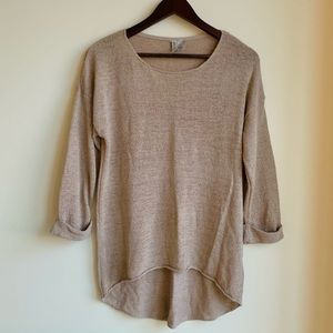 Loose knit sweater tunic